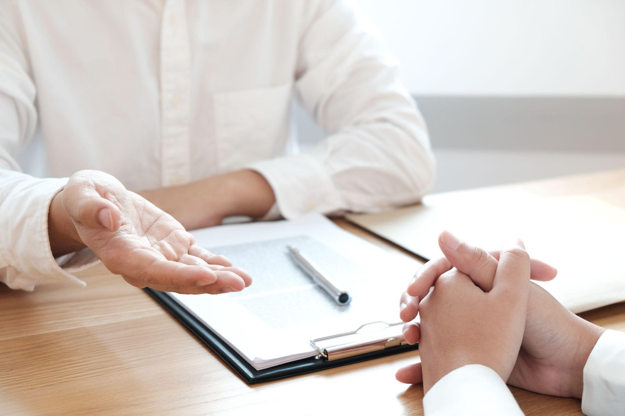 Legal counsel presents to the client a signed contract